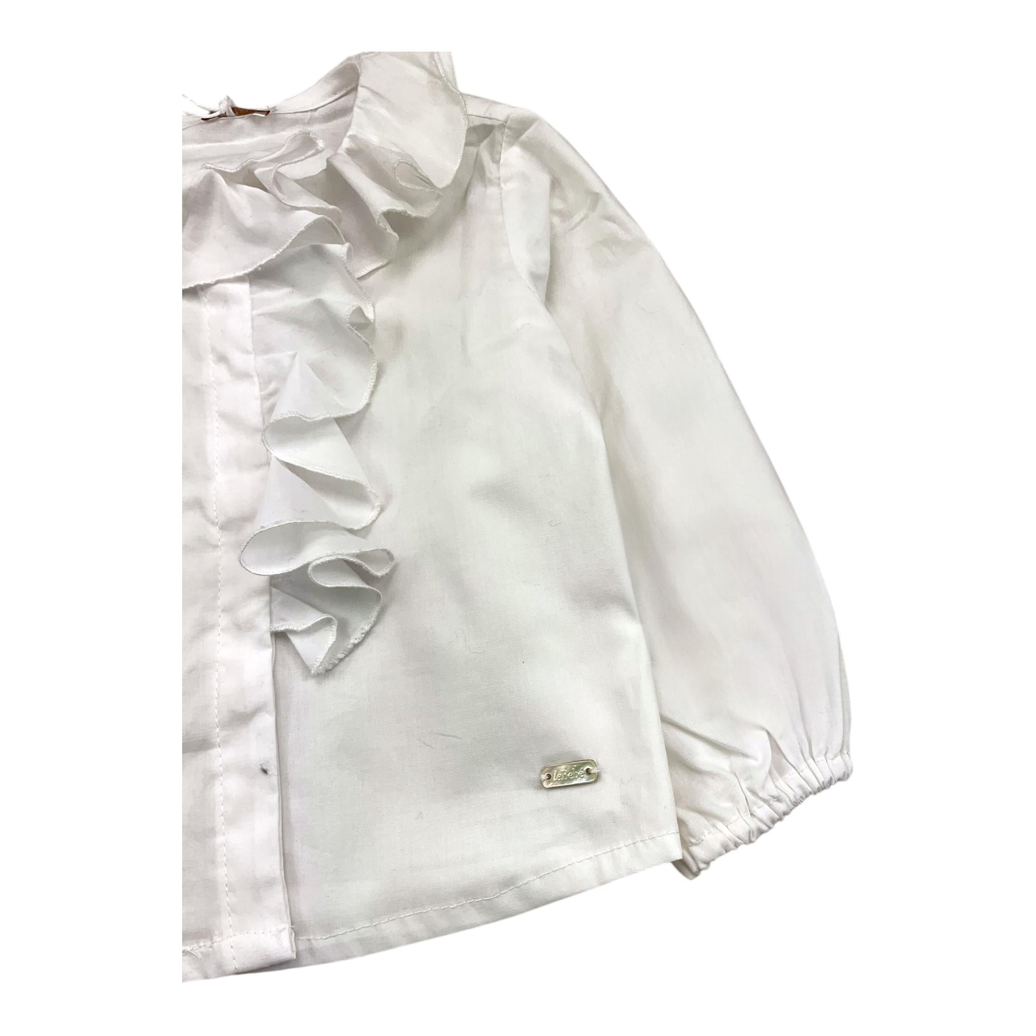 LE BEBE' camicia manica lunga tinta unita Panna per Neonata LBG6062 PANNA LE BEBE'