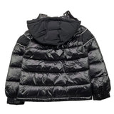 REFRIGUE giubbino tinta unita con cappuccio e stampa logo Nero per Bambino 2831O00019 NERO REFRIGUE