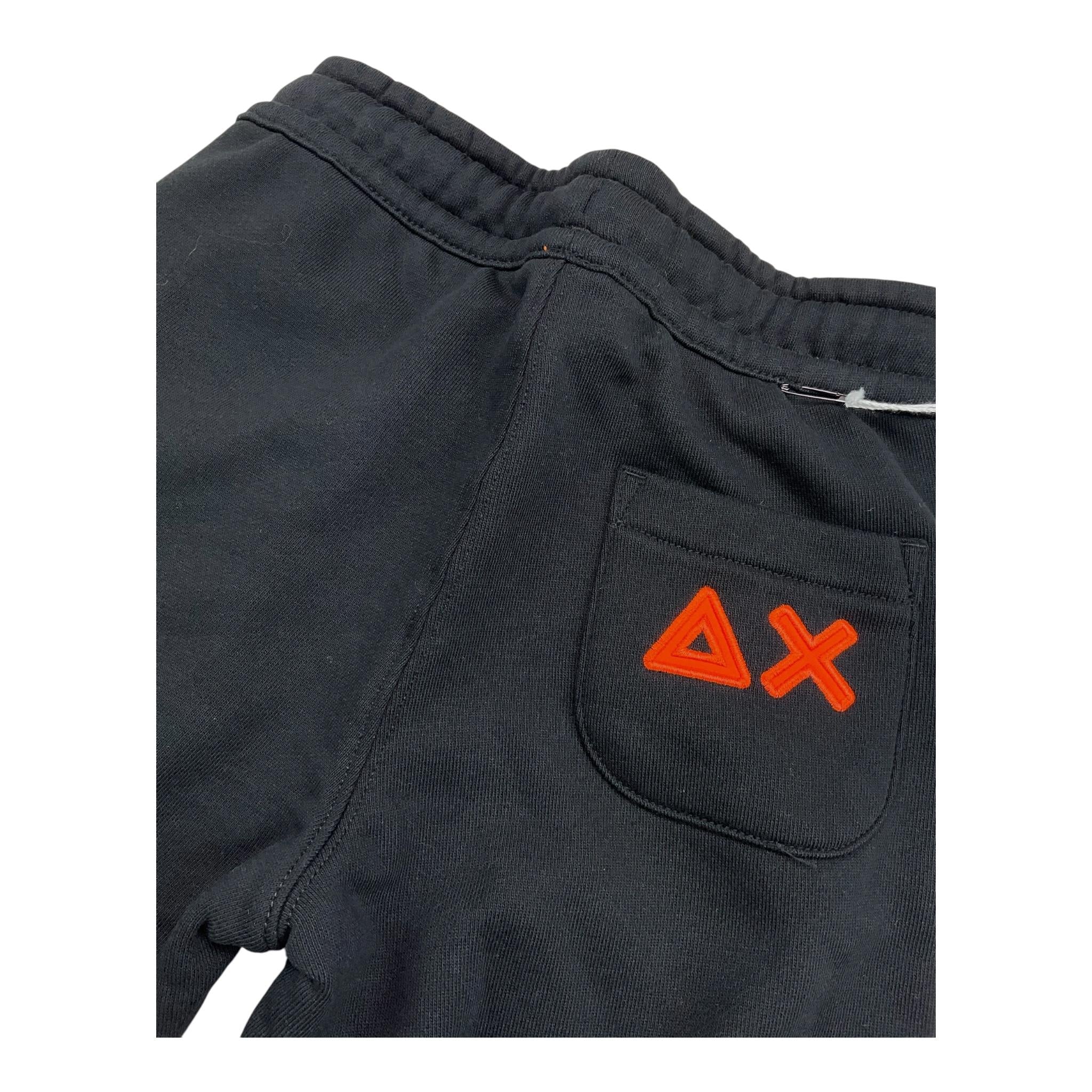 SUN68 pantalone tuta tinta unita con logo Nero per Neonato F44345 NERO SUN68