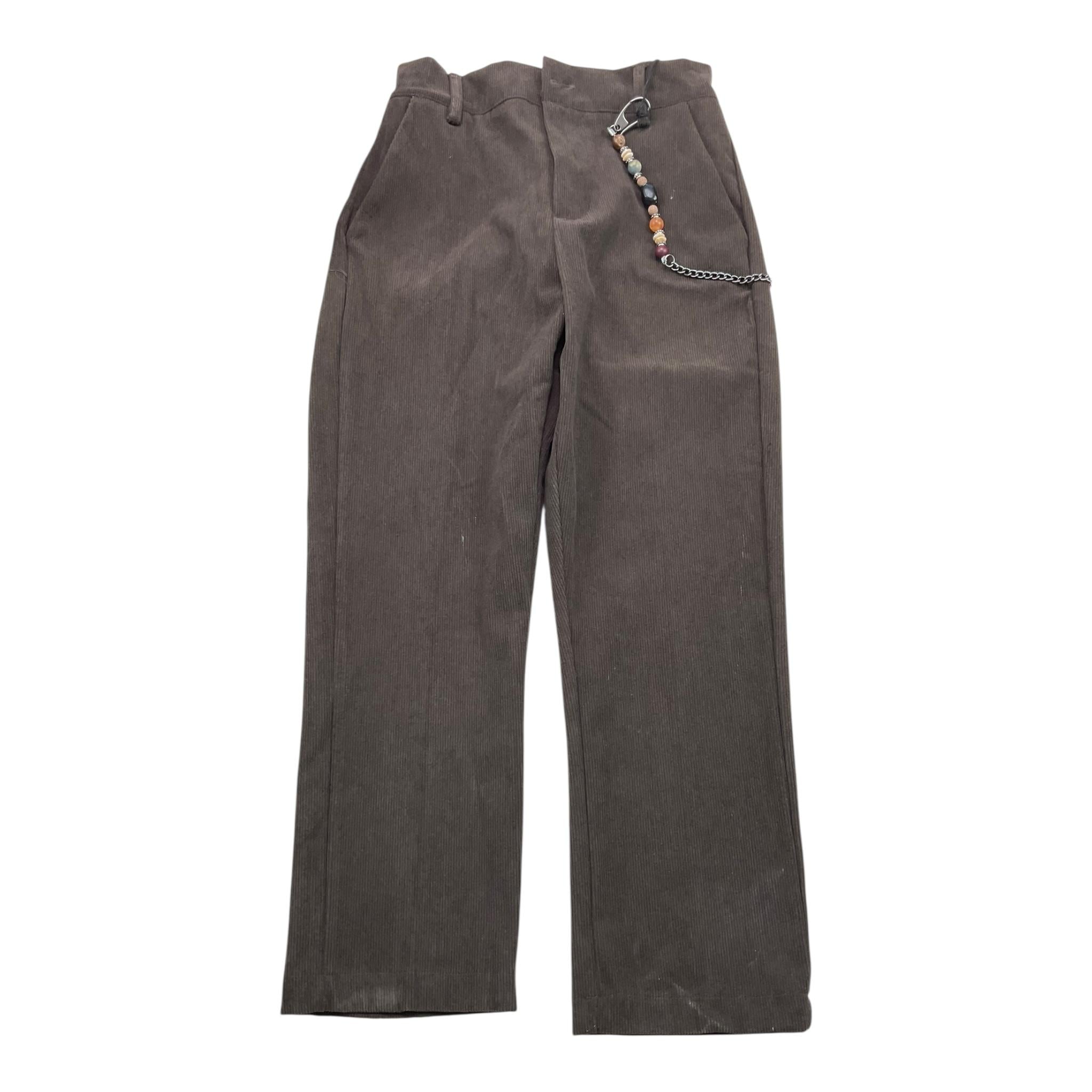 NEVER TOO pantalone tinta unita in velluto Marrone per Bambino NT2122R MARRONE NEVER TOO