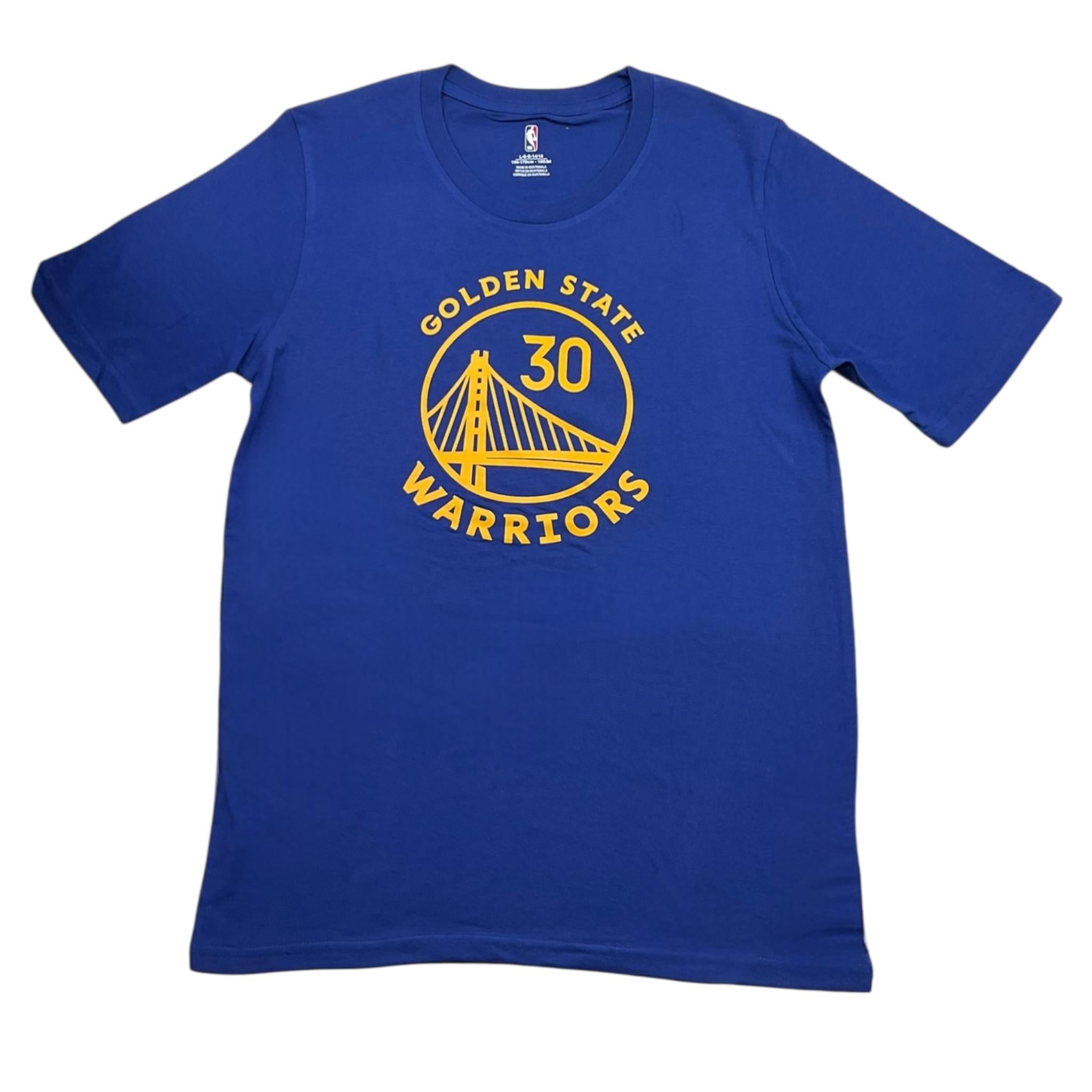 NBA t-shirt girocollo tinta unita con stampa Blu per Bambino EK2B7NN00B01 BLU NBA