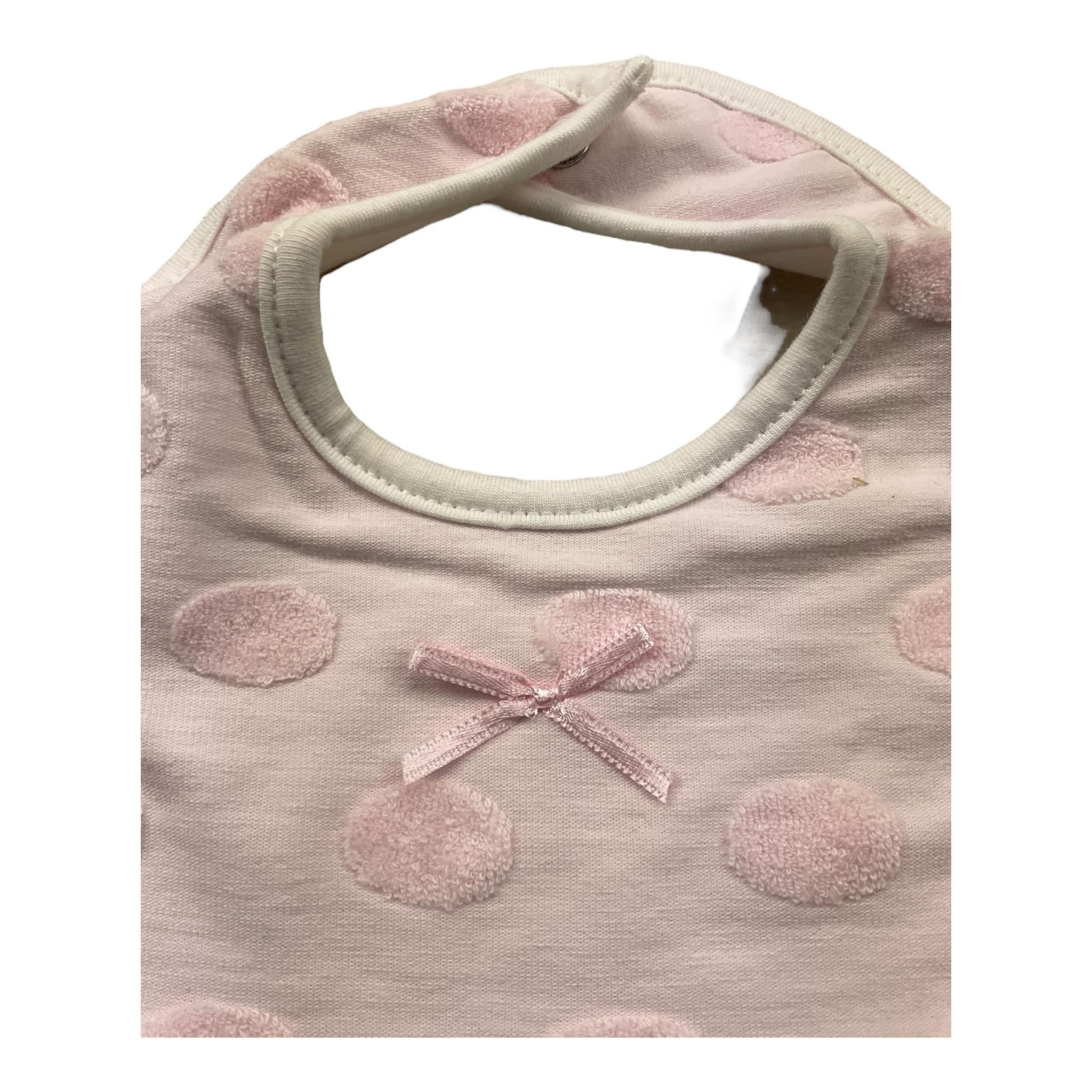 ELE-BABY bavetta tinta unita Rosa per Neonata 0018317 ROSA ELE-BABY