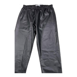 LU LU BY MISS GRANT leggins tinta unita in ecopelle Nero per Bambina LL3175 NERO LU LU BY MISS GRANT
