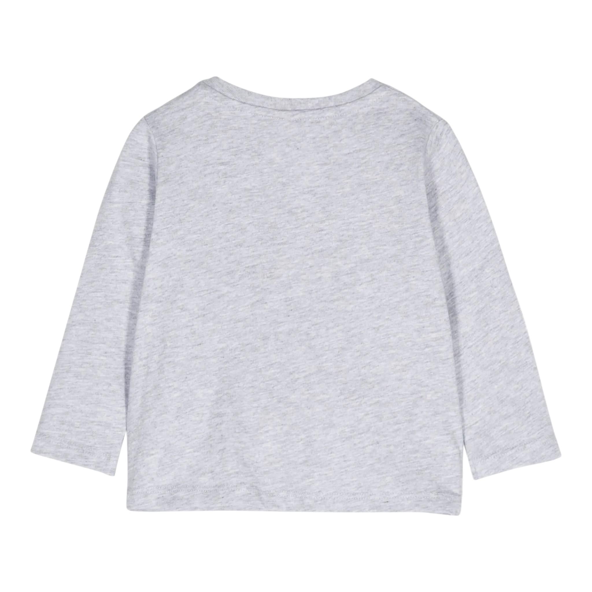 STELLA McCARTNEY shirt girocollo tinta unita con stampa in contrast Grigio per Neonato TV8580 GRIGIO STELLA McCARTNEY