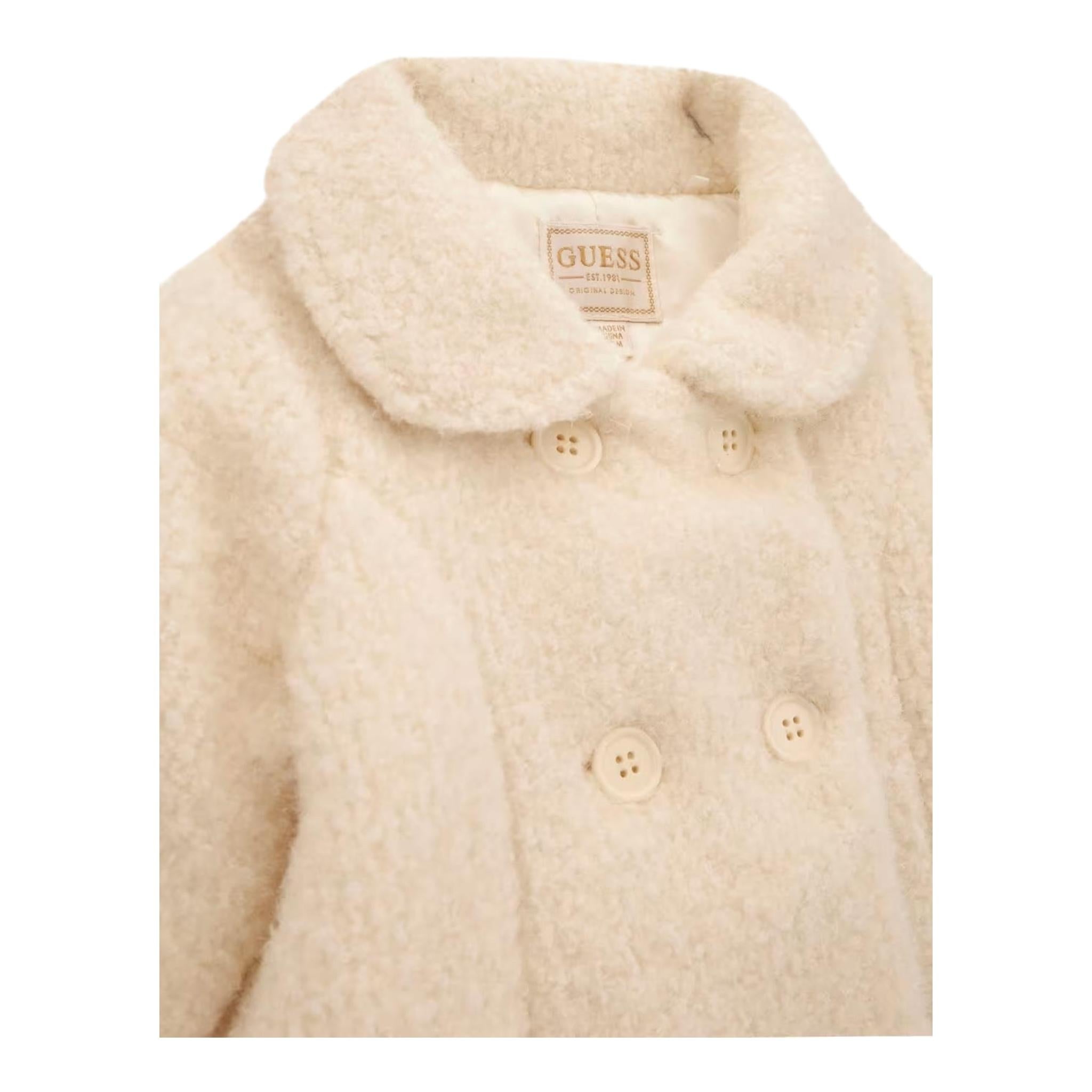 GUESS cappotto modello teddy tinta unita Panna per Neonata A4BL02WGIT0 PANNA GUESS