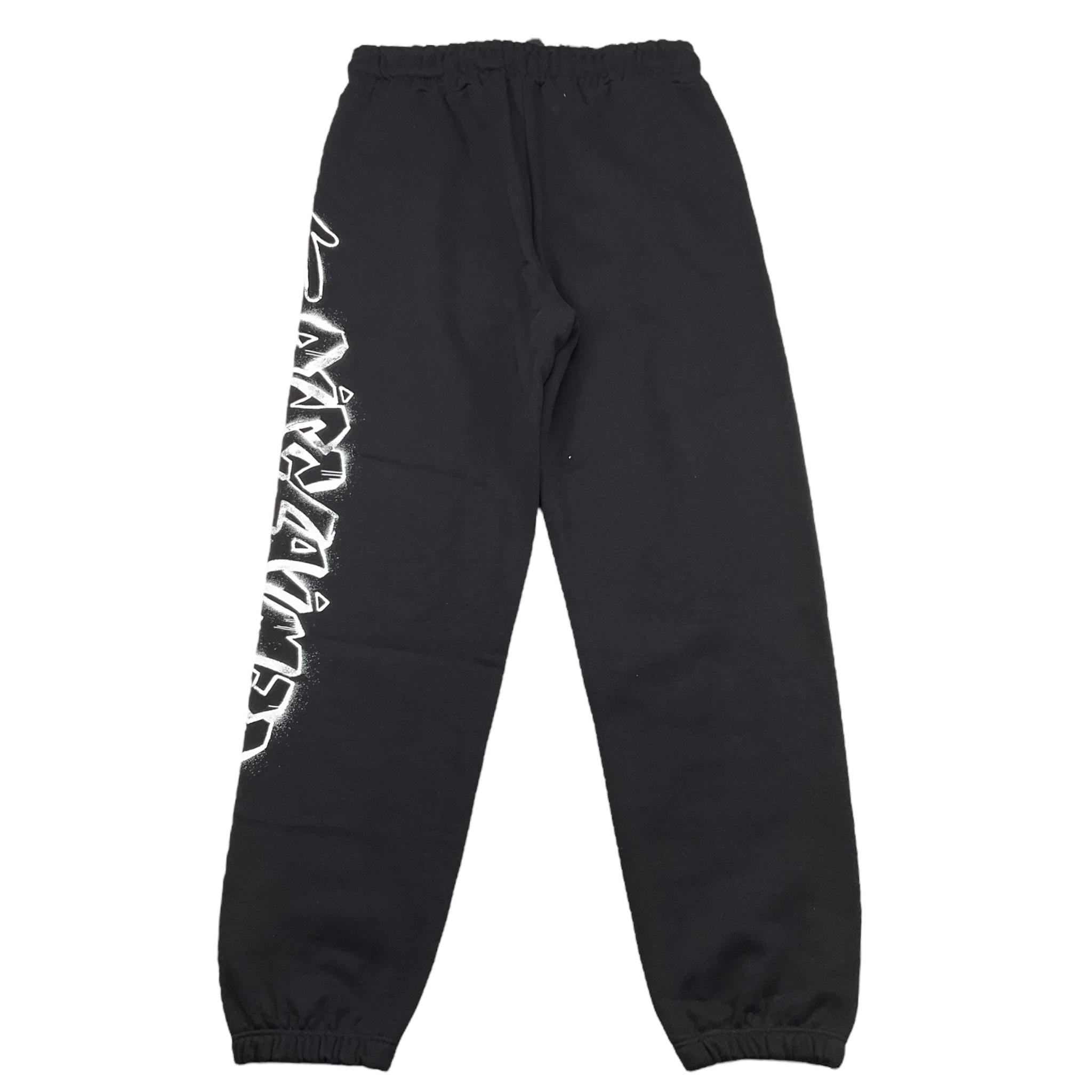 DISCLAIMER pantalone modello tuta tinta unita con stampa Nero per Bambino 24IDK58203X NERO DISCLAIMER