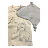 LOSAN set tutina manica lunga tinta unita con fazzoletto Bianco per Neonato 51029633017002 BIANCO LOSAN