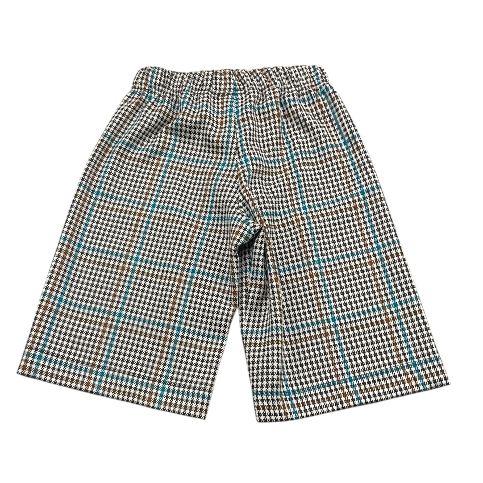 PICCOLA LUDO pantalone tinta unita modello a palazzo con microfantasia Bianco per Neonata BS9WB019N BIANCO PICCOLA LUDO