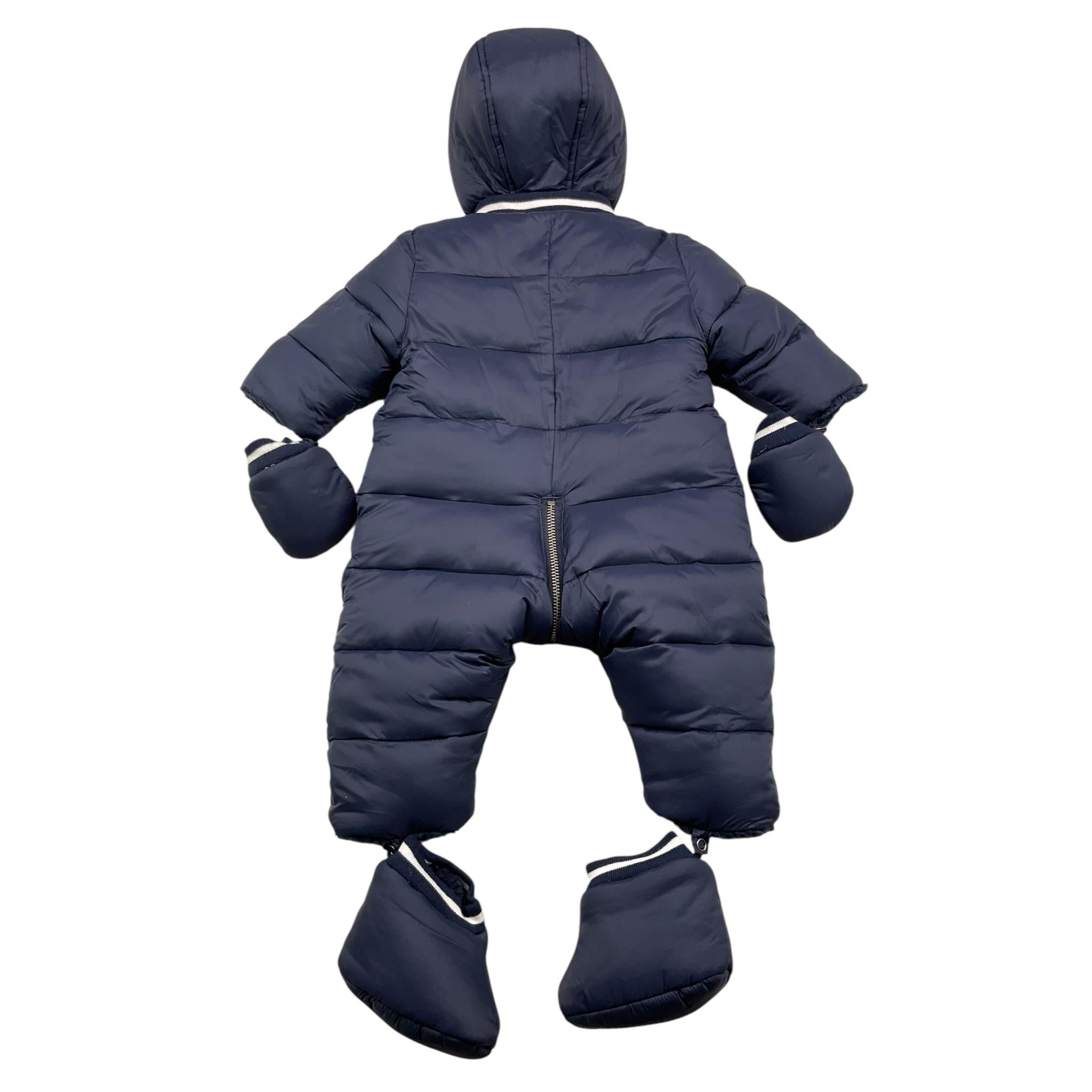 TARTINE ET CHOCOLAT eskimo tinta unita con cappuccio Blu per Neonato TX46021 BLU TARTINE ET CHOCOLAT
