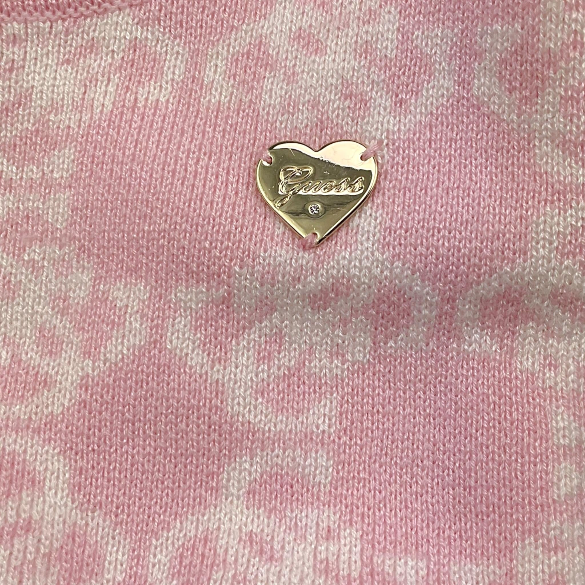 GUESS abito girocollo tinta unita logato Rosa per Bambina K4BK20Z3K10 ROSA GUESS