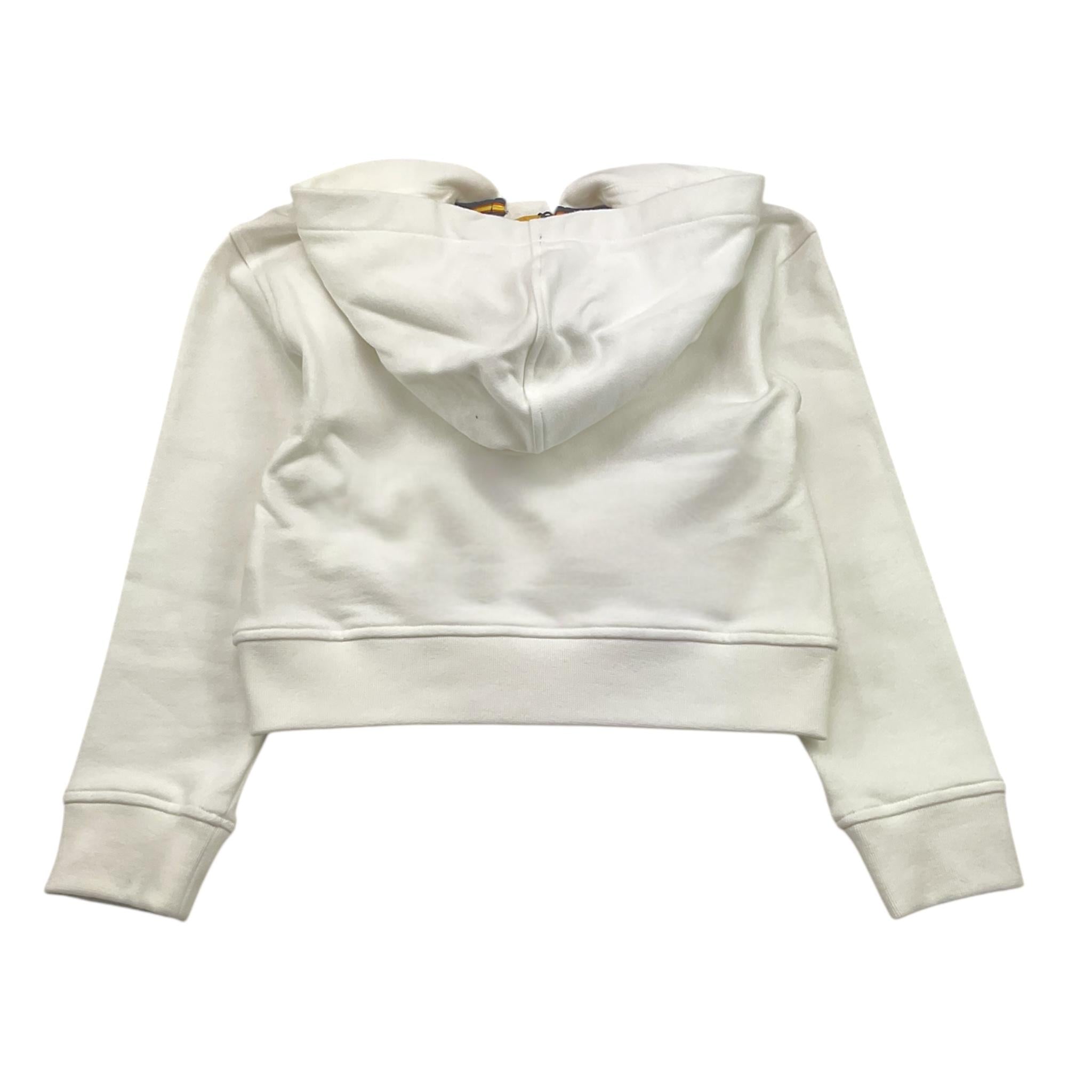 K-WAY felpa tinta unita con zip e cappuccio Bianco per Bambina K6126RW BIANCO K-WAY
