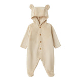 TEDDY E MINOU tutina manica lunga con cappuccio Beige per Neonato I24TU029PE022X BEIGE TEDDY E MINOU