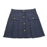 PHILOSOPHY gonna tinta unita con bottoni in contrasto Blu per Bambina PFGO018X BLU PHILOSOPHY