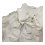 LA STUPENDERIA abito giromanica tinta unita cn culotte Bianco per Neonata CBAB54 BIANCO LA STUPENDERIA