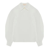 ELISABETTA FRANCHI camicia tinta unita con maniche lunghe Bianco per Bambina EFCA241 BIANCO ELISABETTA FRANCHI
