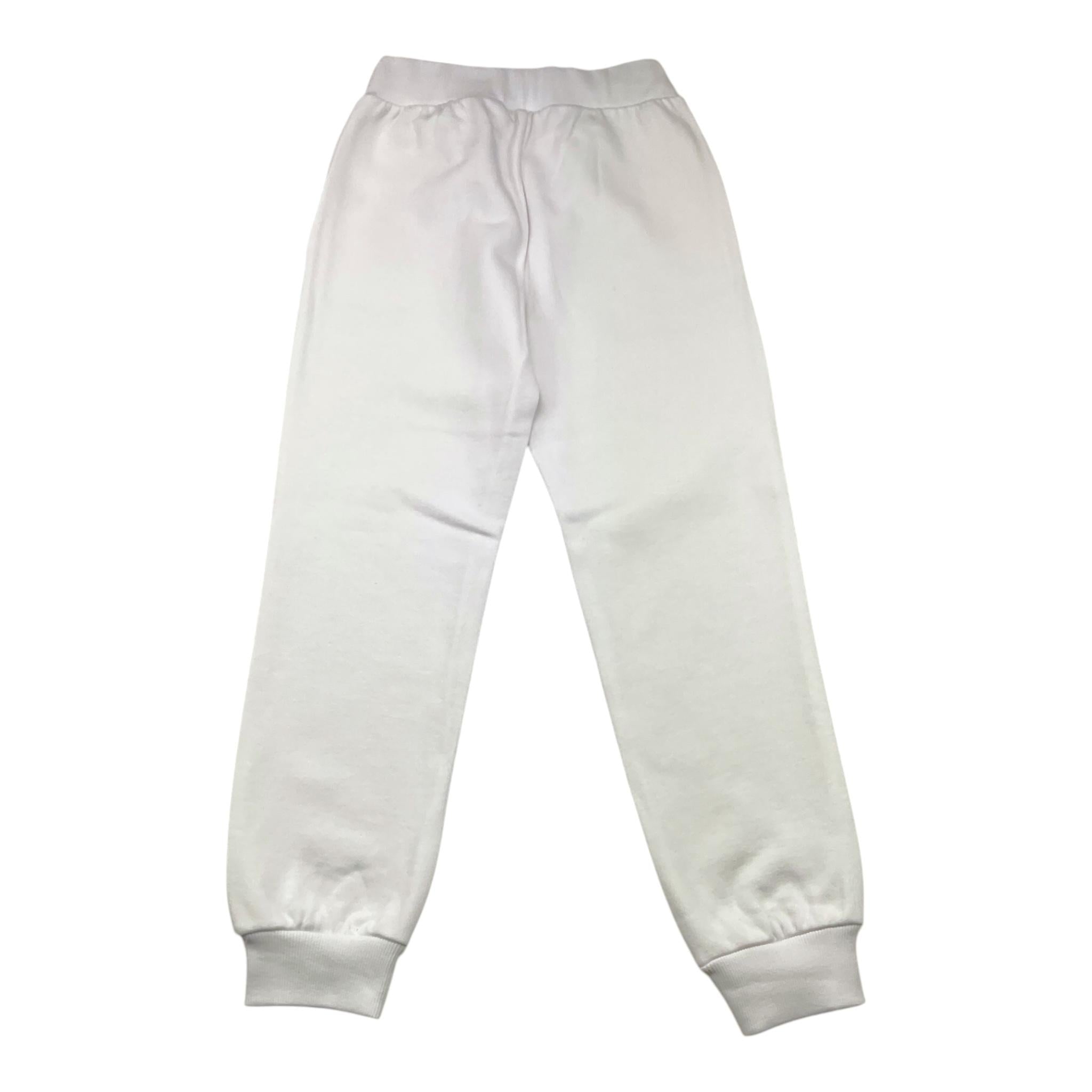 MOSCHINO pantalone modello tuta tinta unita con stampa Bianco per Bambino HUP08N BIANCO MOSCHINO