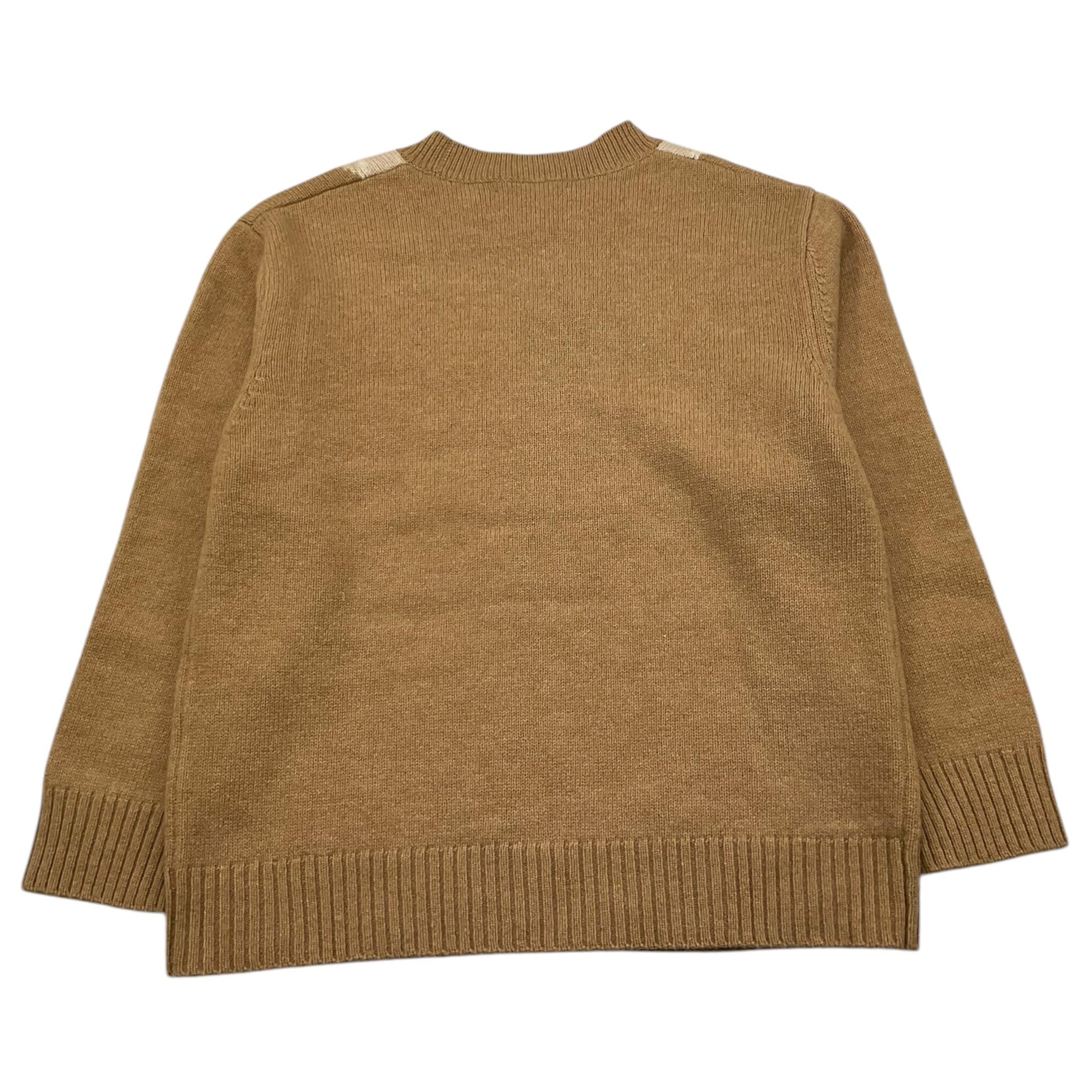 PAOLO PECORA maglia girocollo tinta unita con rombi Beige per Bambino PP4096 BEIGE PAOLO PECORA