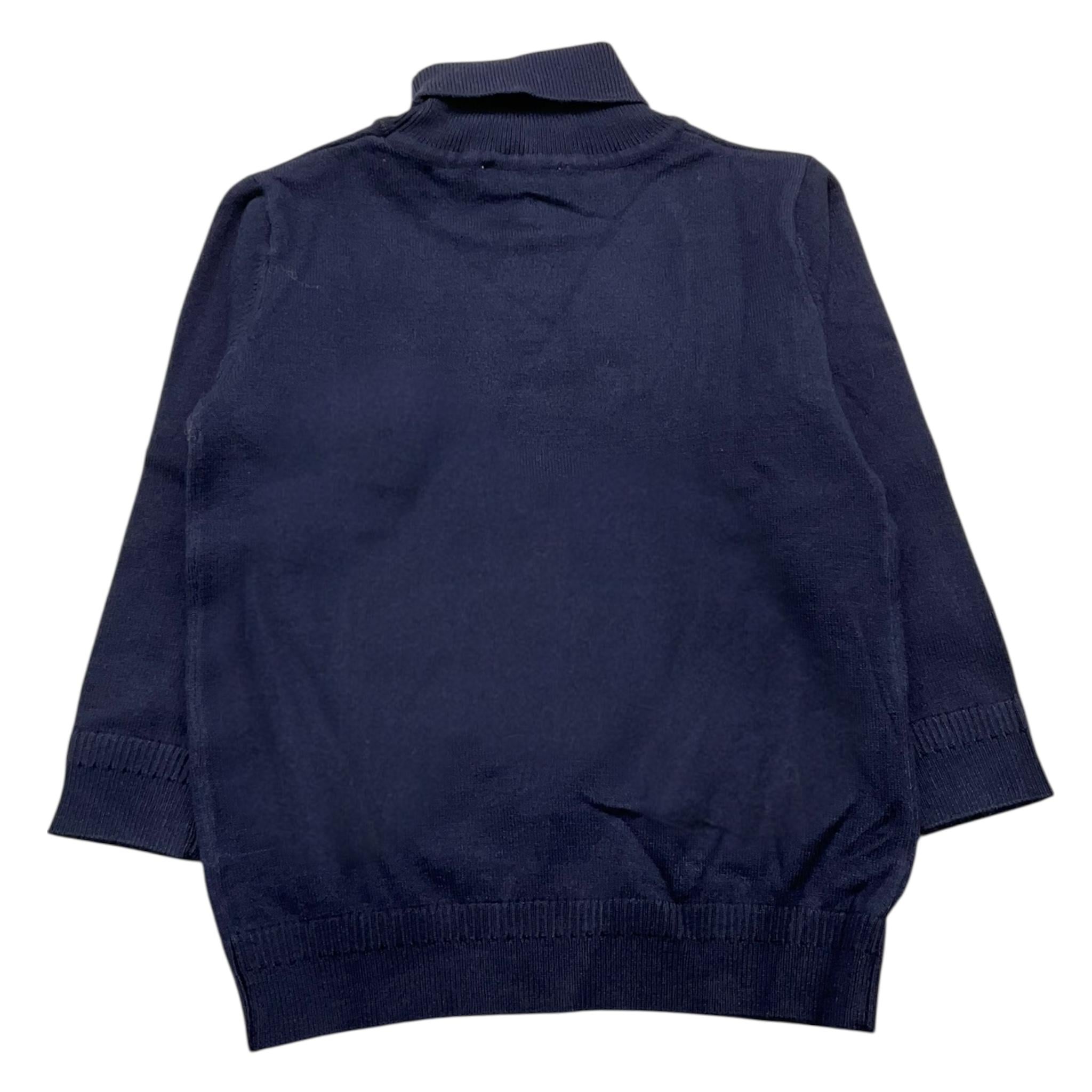 LALALU' maglia collo alto tinta unita Blu per Neonato MGL120NB BLU LALALU'