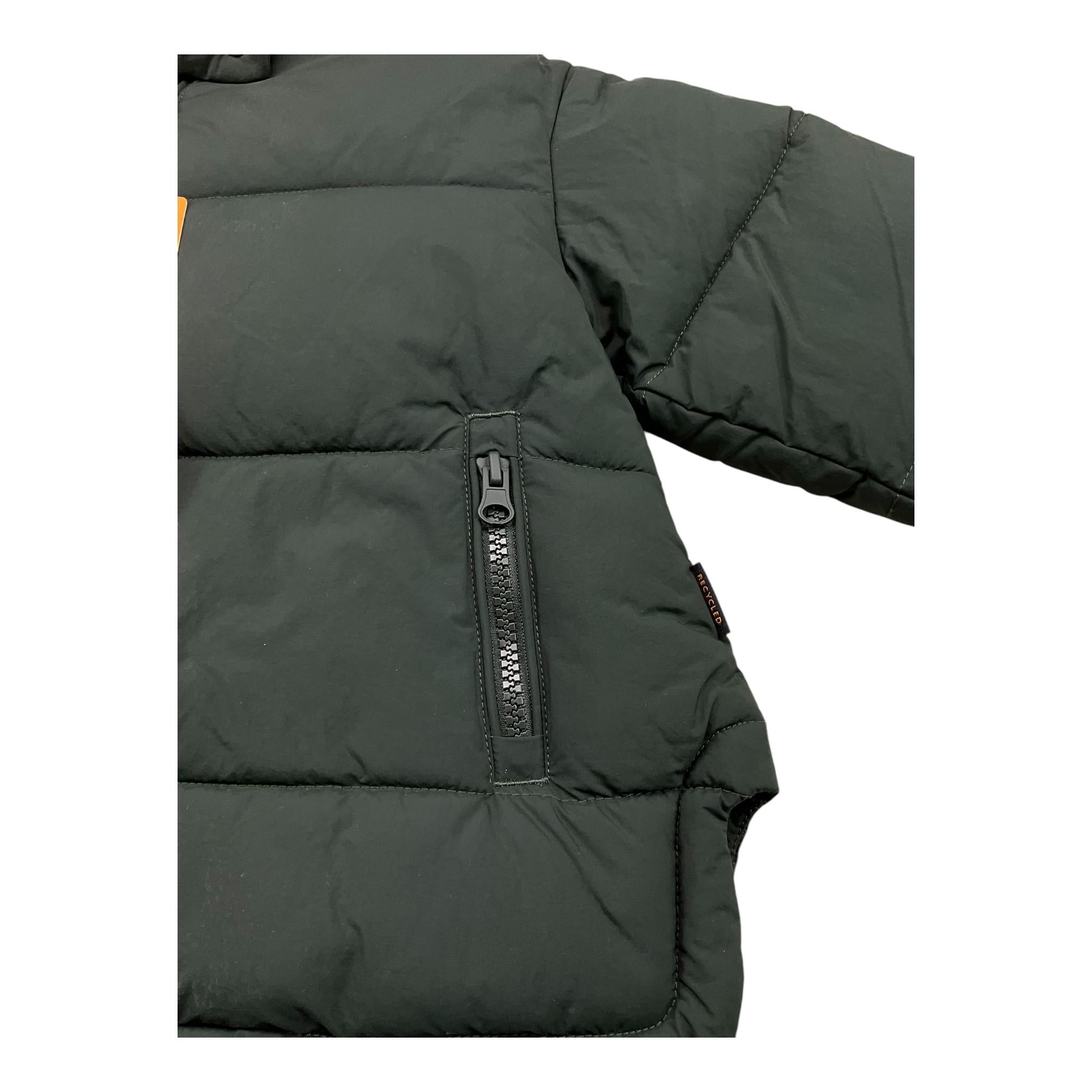 SAVE THE DUCK giubbino tinta unita con cappuccio asimmetrico Verde per Bambino J41256G VERDE SAVE THE DUCK