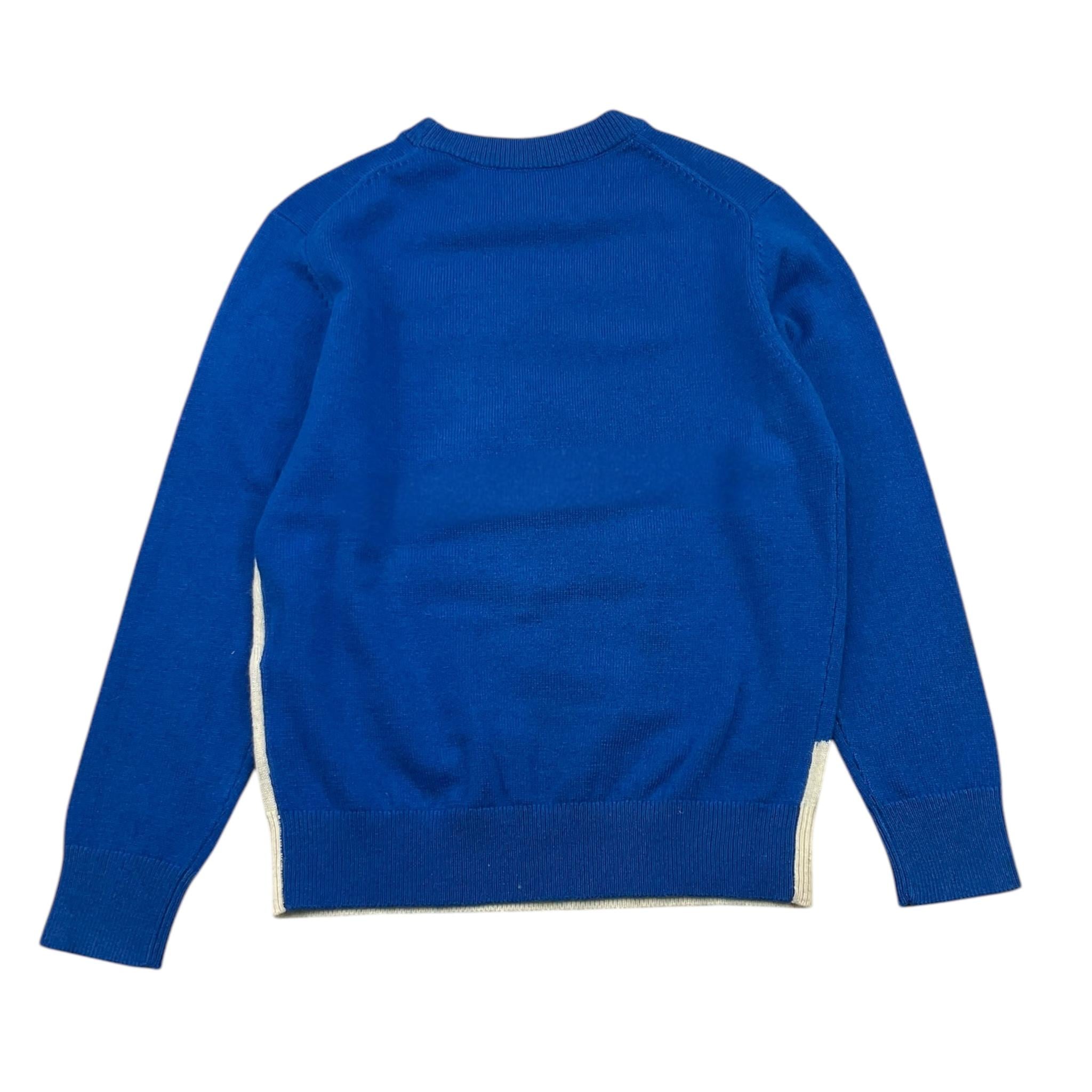SAINT BARTH maglia girocollo tinta unita con stampa Blu per Bambino DOU00006 BLU SAINT BARTH