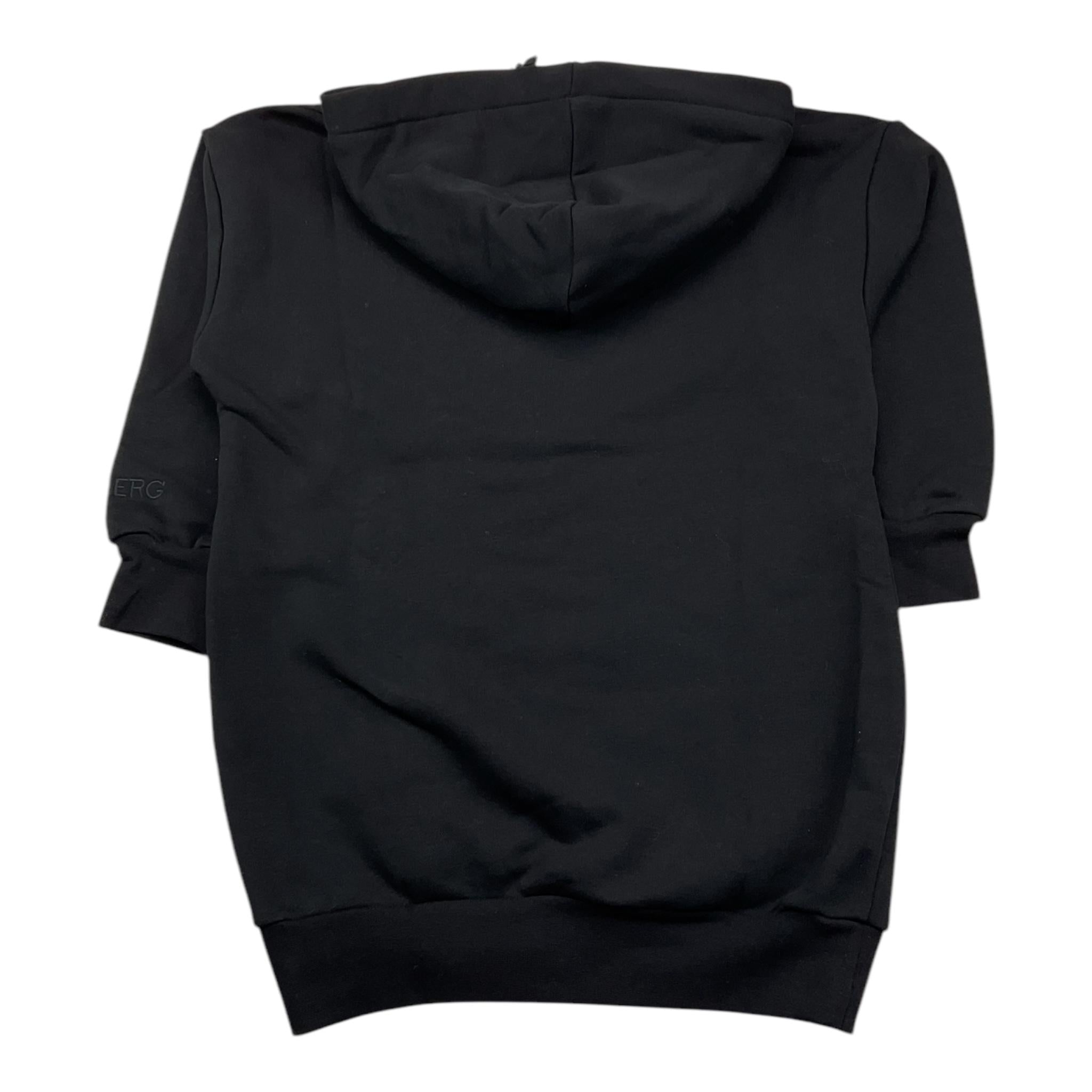 ICEBERG abito felpa con cappuccio tinta unita con brillantini Nero per Bambina VSICE5358J NERO ICEBERG