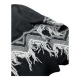 TWINSET maglia girocollo tinta unita con frange Nero per Bambina 242GJ3131X NERO TWINSET