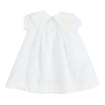 LA STUPENDERIA abito tinta unita mezza manica con ricami Bianco per Neonata CCAB24 BIANCO LA STUPENDERIA