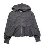 PLEASE felpa cn zip e cappuccio tinta unita Grigio per Bambina LK17040G66 GRIGIO PLEASE
