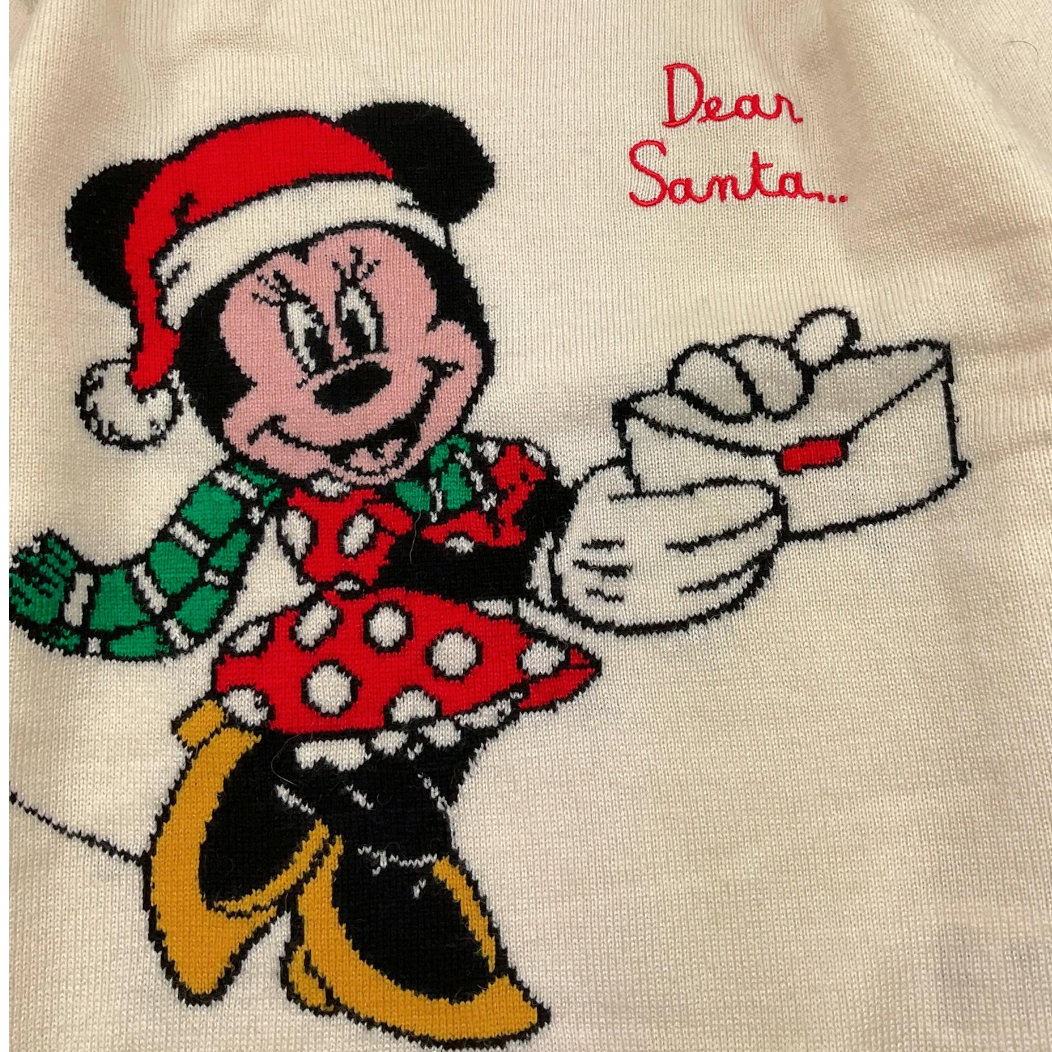 SAINT BARTH maglia girocollo tinta unita con stampa Panna per Bambina MINNIEXMAS PANNA SAINT BARTH