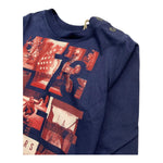 TIMBERLAND shirt girocollo tinta unita con logo Blu per Neonato SHI2256 BLU TIMBERLAND