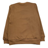DANIELE ALESSANDRINI felpa girocollo tinta unita con stampa Beige per Bambino 1231F00103XX BEIGE DANIELE ALESSANDRINI