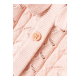 NAME IT cardigan tinta unita traforato Rosa per Bambina 13225024 ROSA NAME IT