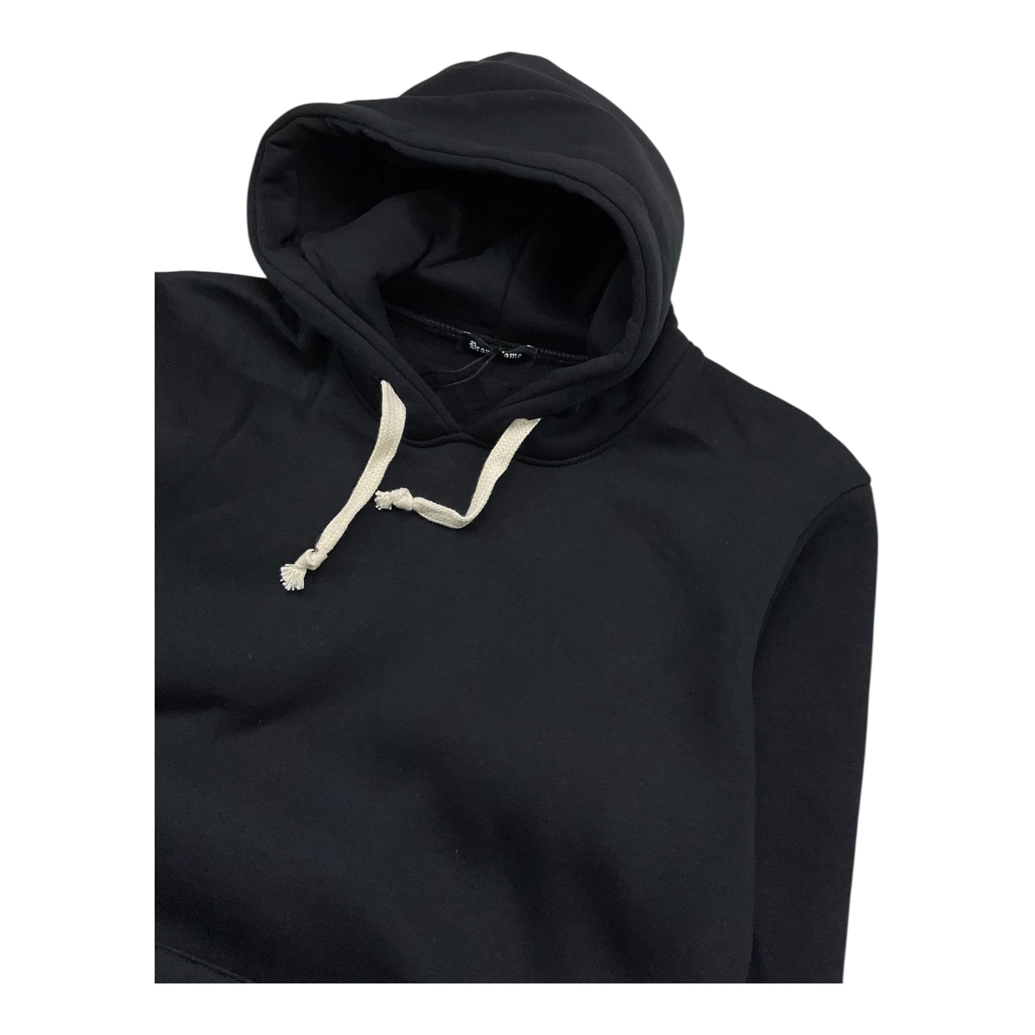 BRAND NAME felpa chiusa con cappuccio tinta unita Nero per Bambino BN1099S NERO BRAND NAME