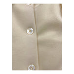 LA STUPENDERIA giubbino tinta unita con bottoni Panna per Neonata TCGB22 PANNA LA STUPENDERIA