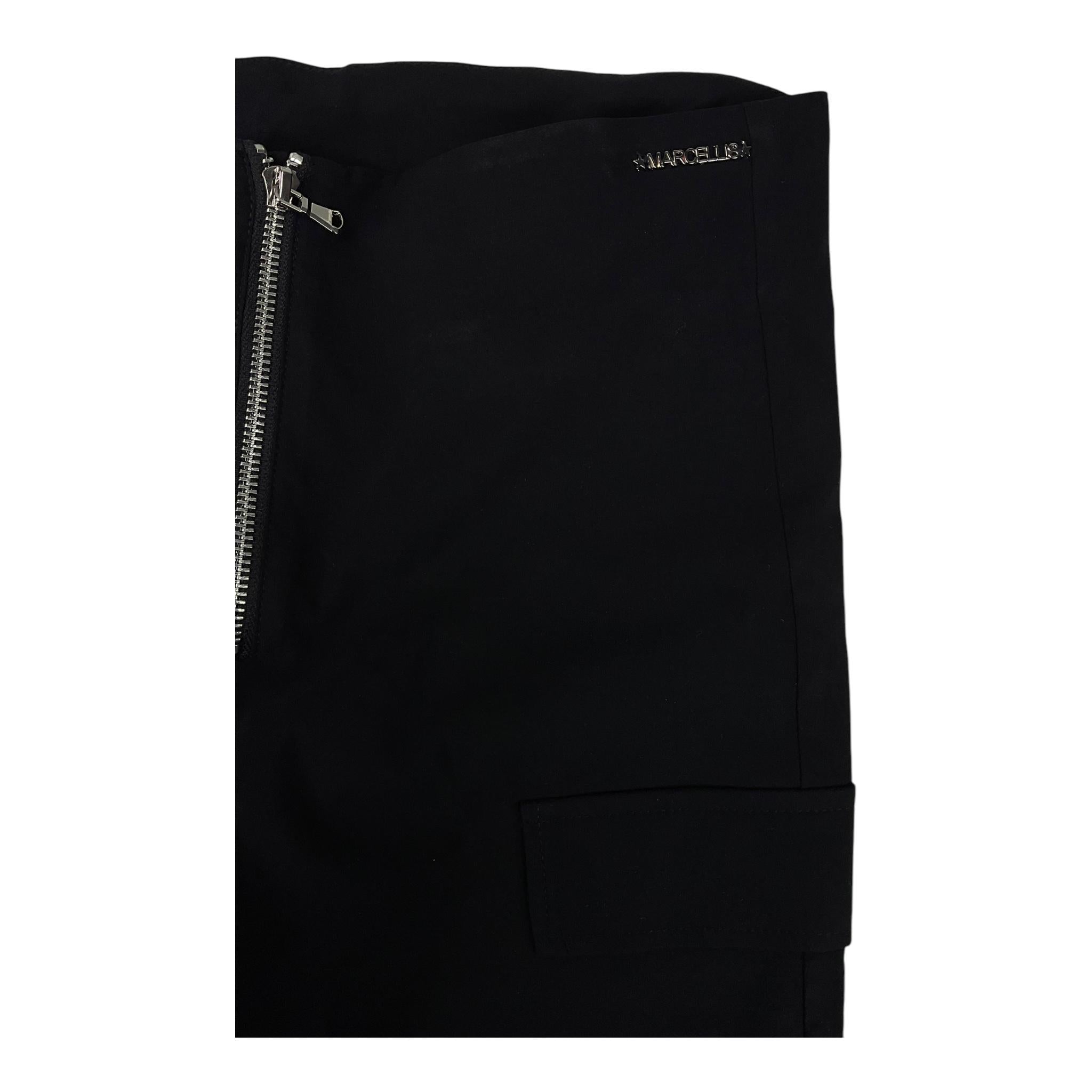 MARC ELLIS pantalone modello a zampa tinta unita con zip Nero per Bambina JMJPT16841 NERO MARC ELLIS