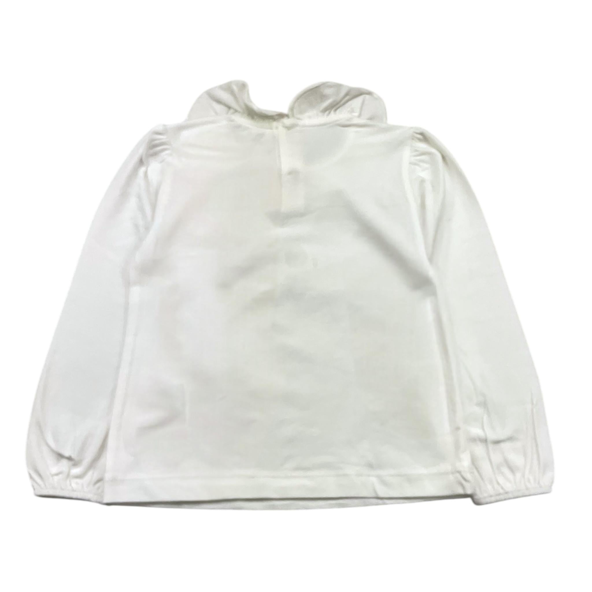 MAYORAL shirt girocollo tinta unita con stampa in contrasto Bianco per Neonata 2047 BIANCO MAYORAL