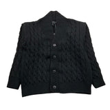 OFFICINA MILANESE cardigan tinta unita scollo a v Nero per Bambino JCARDIGAN NERO OFFICINA MILANESE
