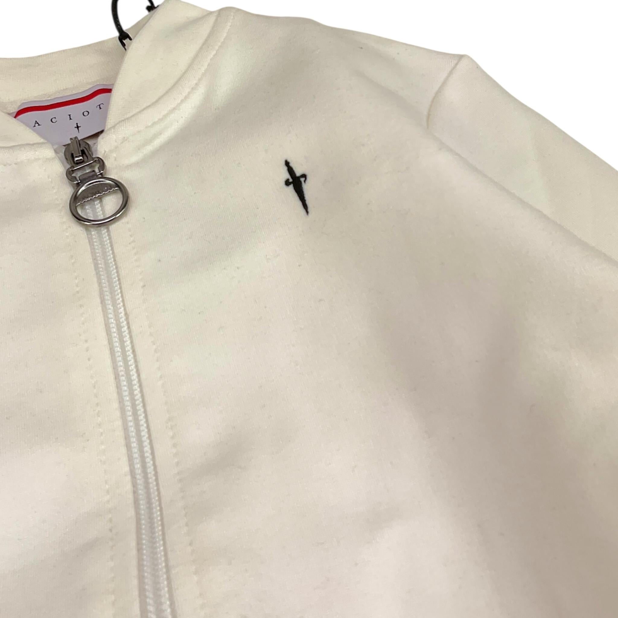 CESARE PACIOTTI completo 2pz felpa-pantalone tinta unita Bianco per Bambino MFP5351BB BIANCO CESARE PACIOTTI