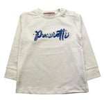 CESARE PACIOTTI shirt girocollo tinta unita con stampa Bianco per Neonato TSP5316BX BIANCO CESARE PACIOTTI