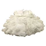 LE BEBE' abito mezza manica tinta unita con tulle Bianco per Neonata LBG6175 BIANCO LE BEBE'