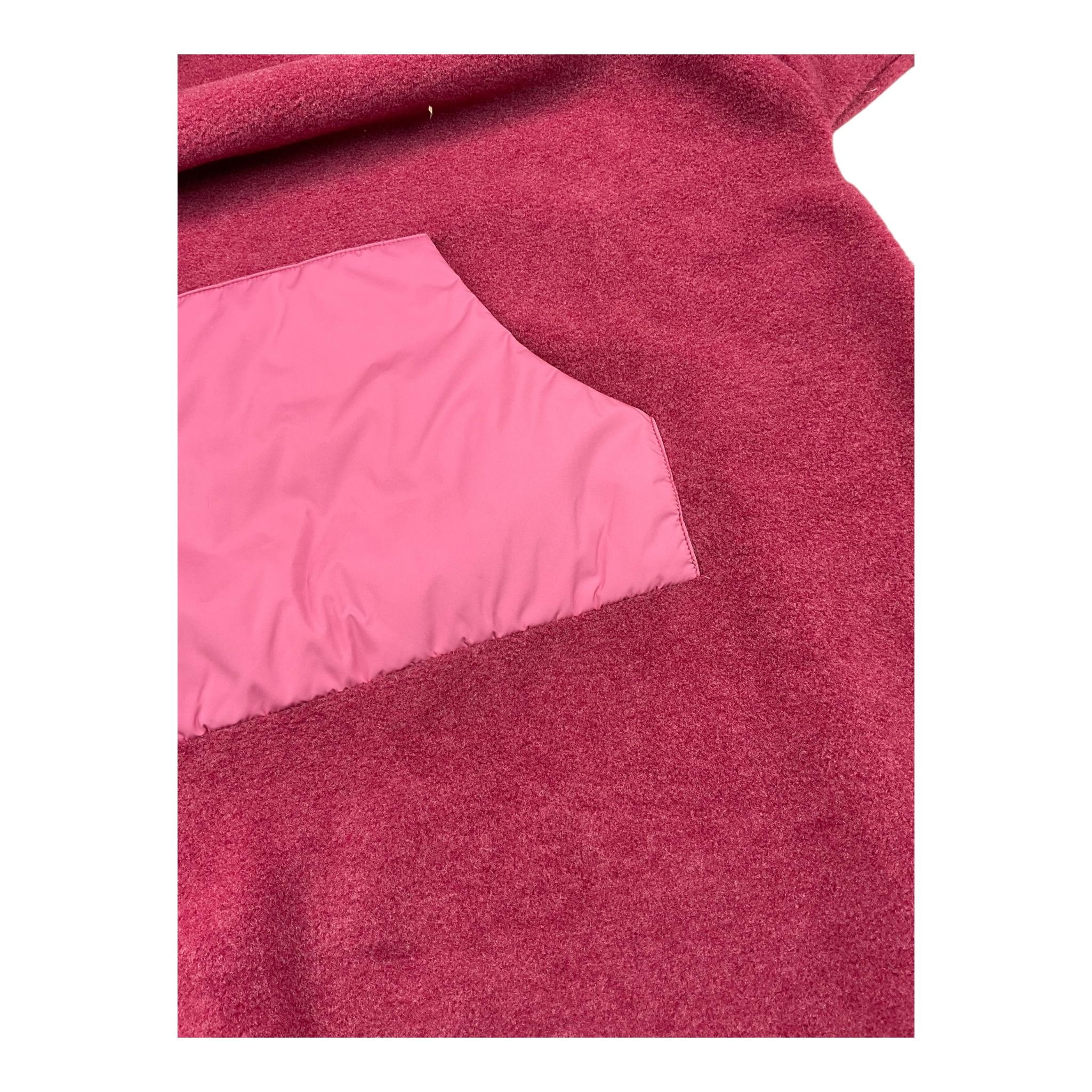 IL GUFO abito manica lunga tinta unita con cappuccio Fuxia per Bambina A24VL591M0108 FUXIA IL GUFO
