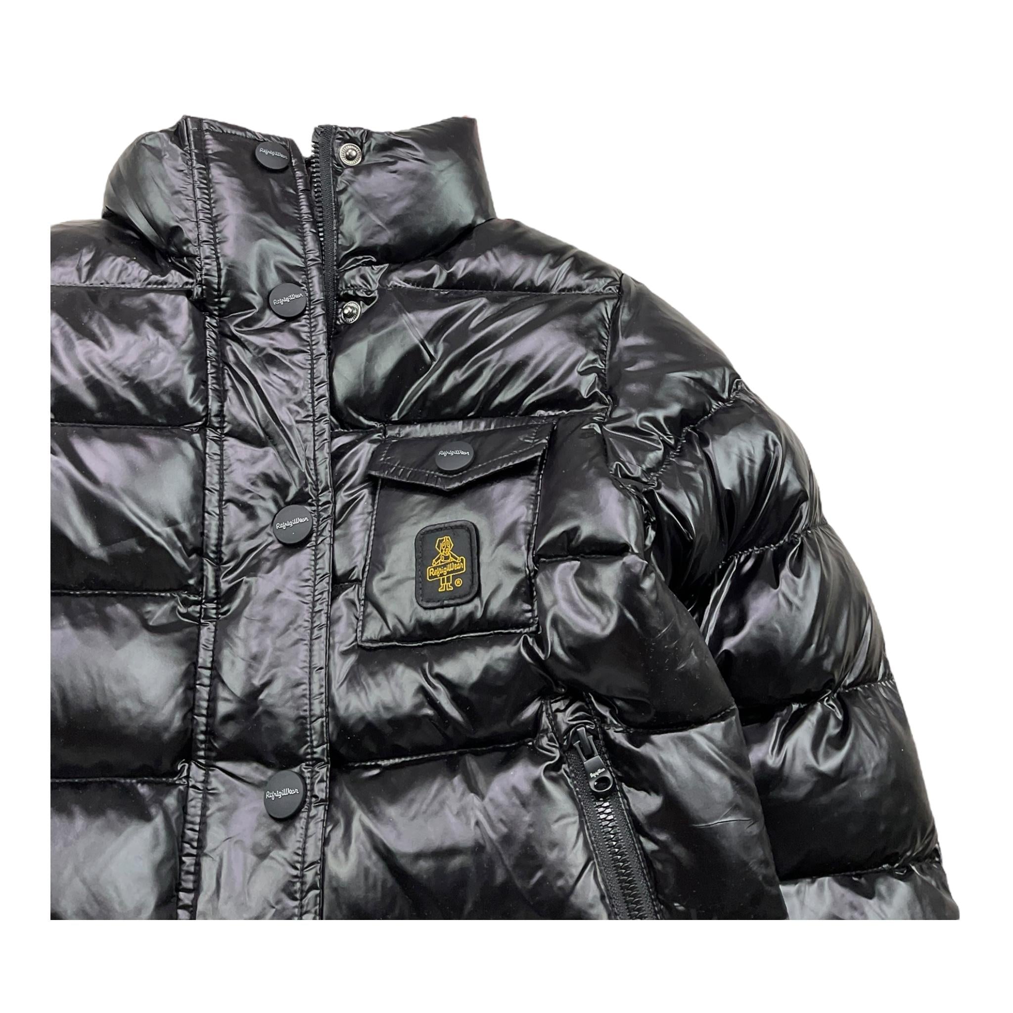 REFRIGIWEAR giubbino tinta unita con zip e cappuccio Nero per Bambina RWG960X NERO REFRIGIWEAR