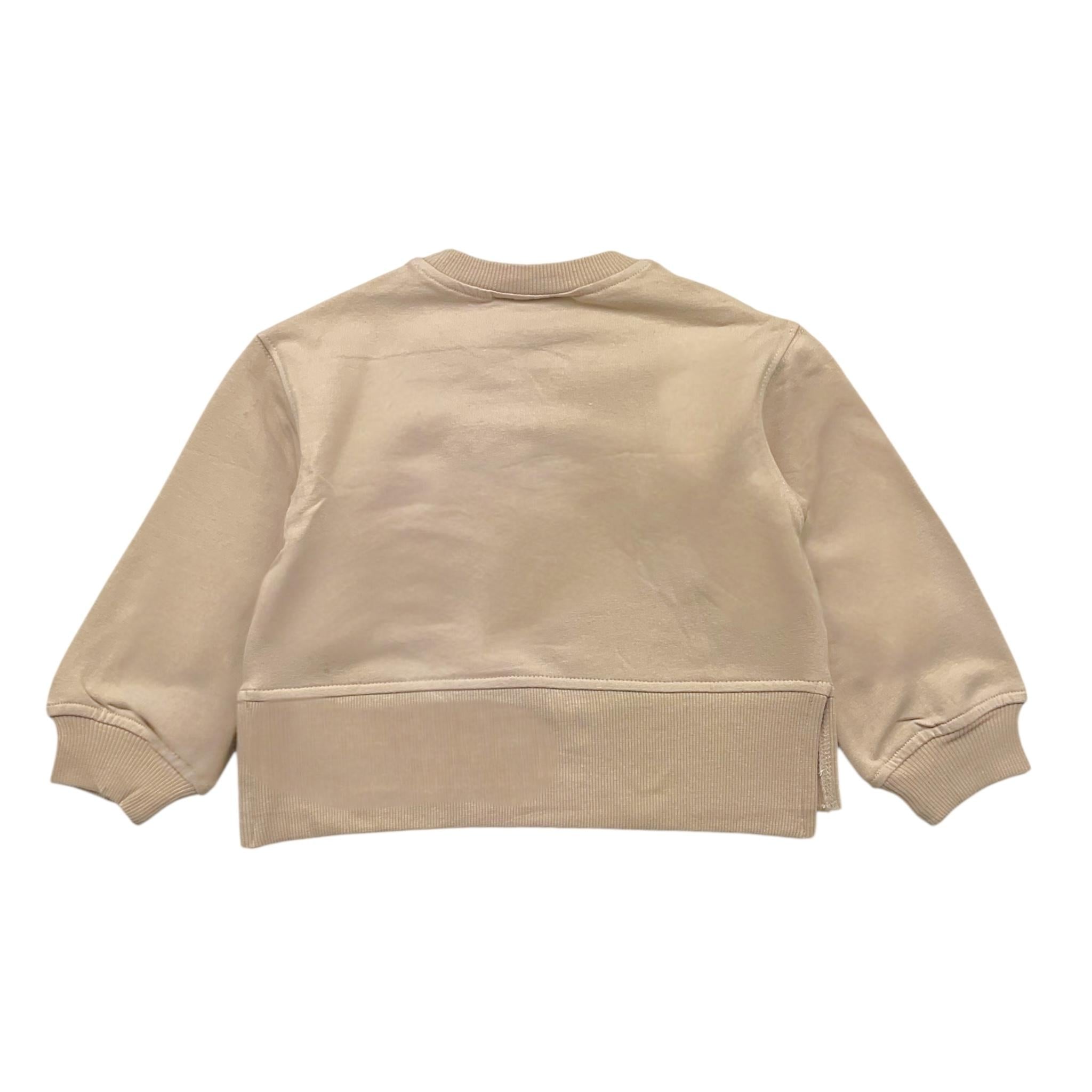 MAYORAL felpa girocollo tinta unita con stampa Beige per Neonata 4482 BEIGE MAYORAL