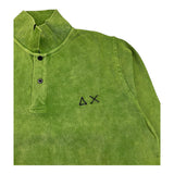 SUN68 polo manica lunga tinta unita Verde per Bambino PLSUN VERDE SUN68