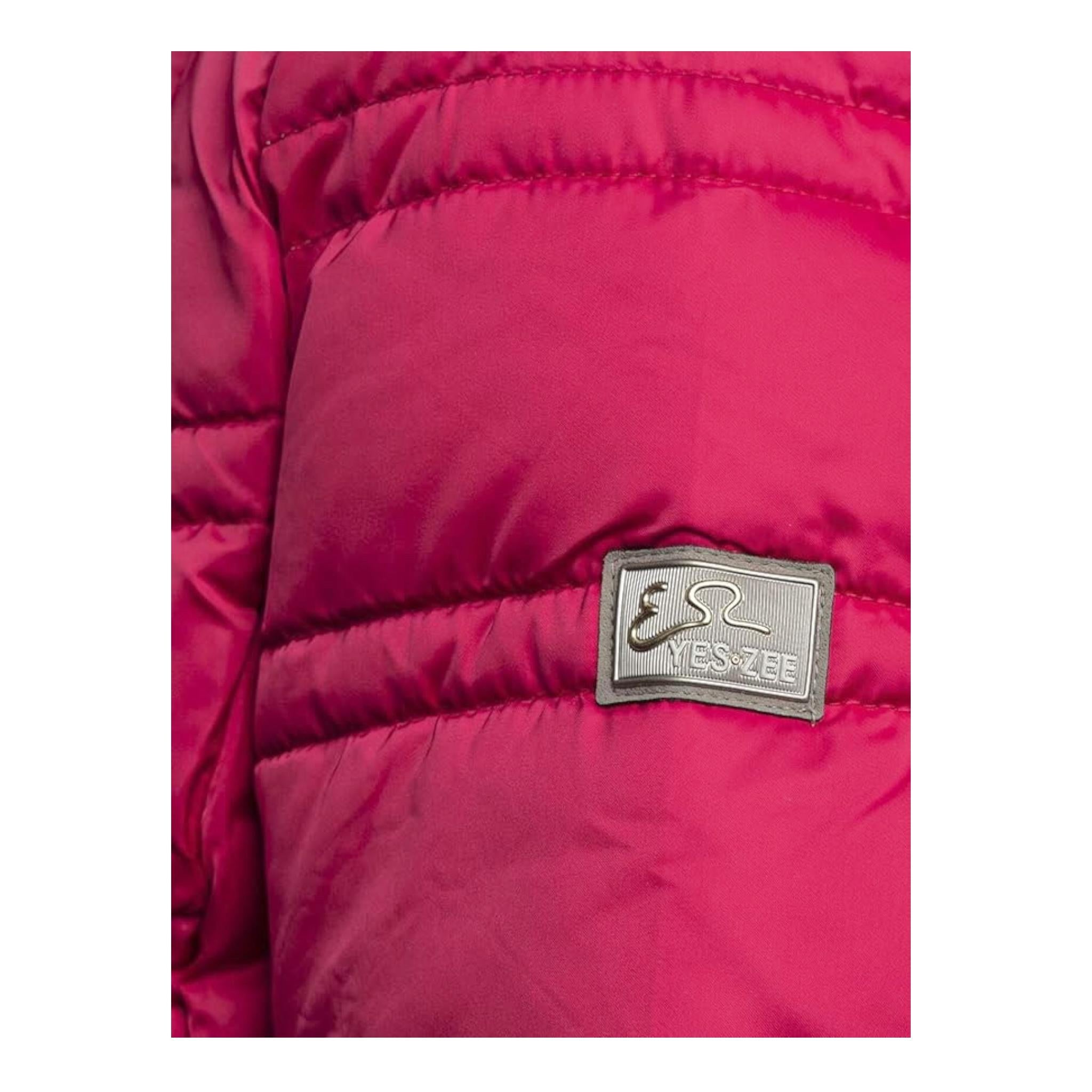 YES ZEE giubbino tinta unita con zip e cappuccio Bordeaux per Bambina 3006 BORDEAUX YES ZEE