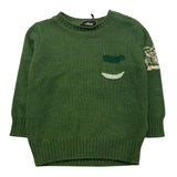 TRUSSARDI maglia girocollo tinta unita con taschino Verde per Neonato TIA25138FE VERDE TRUSSARDI
