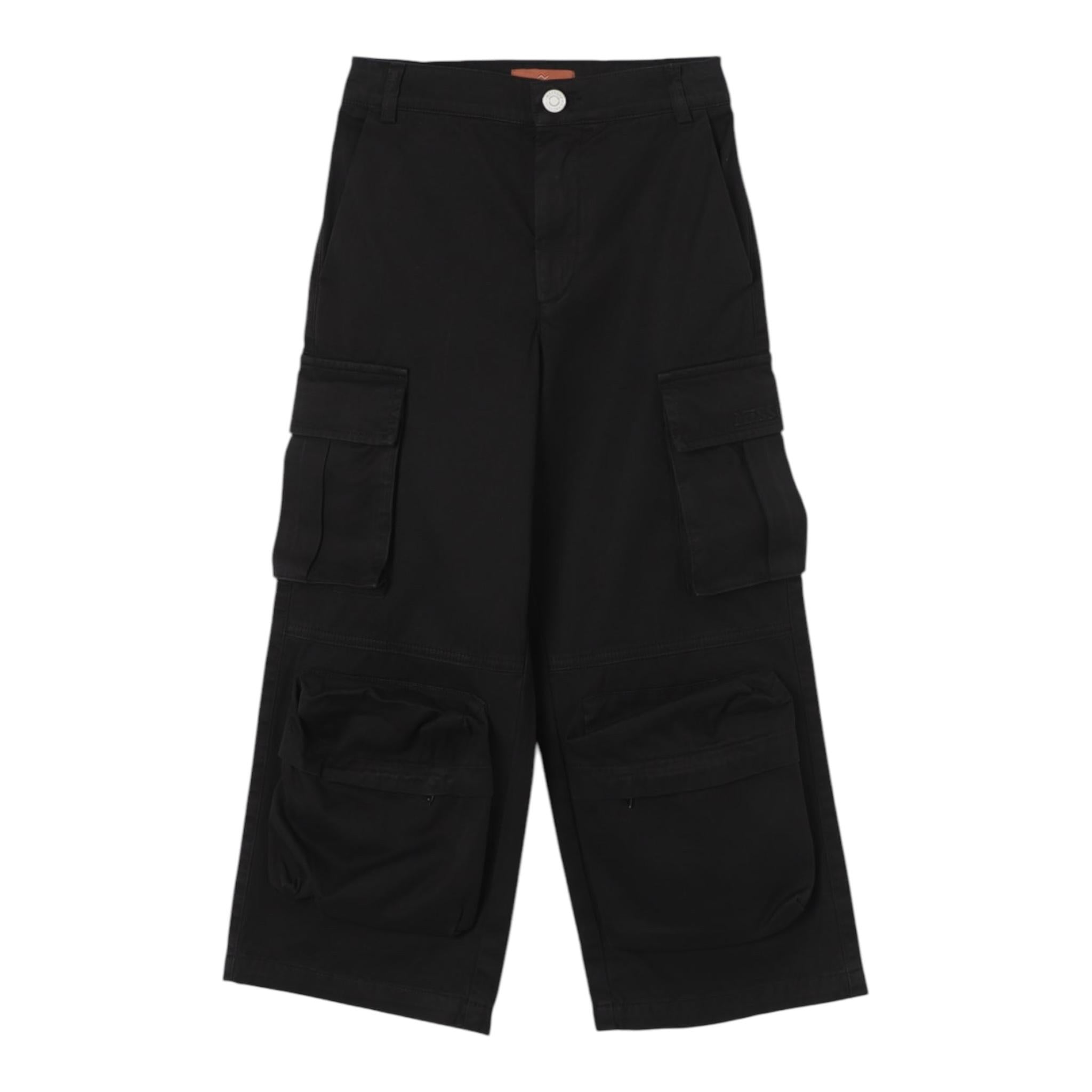 MISSONI pantalone tinta unita con tasconi Nero per Bambina MV6Q40 NERO MISSONI