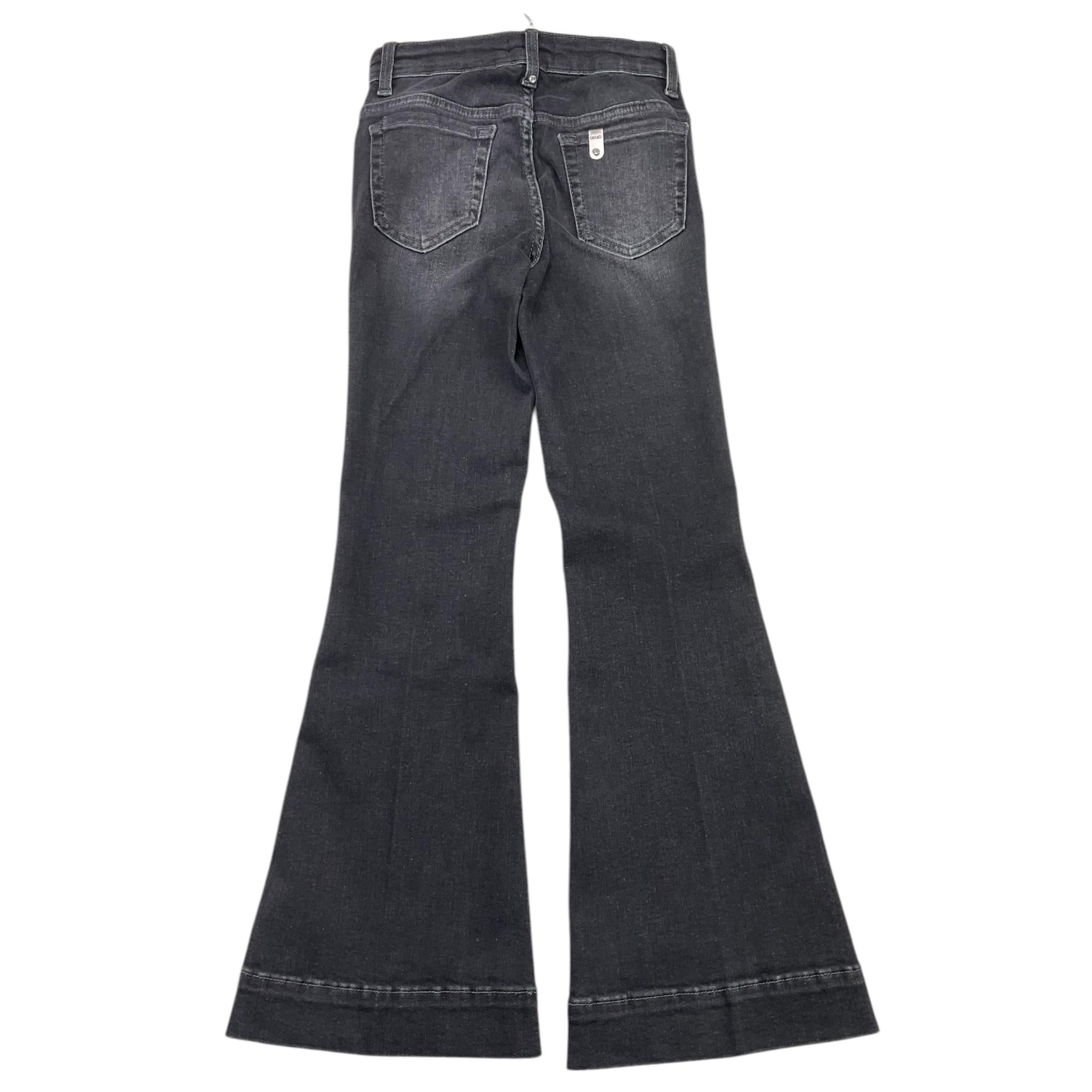LIU JO jeans tinta unita modello zampa Nero per Bambina GF4115 NERO LIU JO