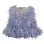 DOU DOU top giromanica tinta unita con applicazioni Lilla per Bambina DV5A42X LILLA DOU DOU