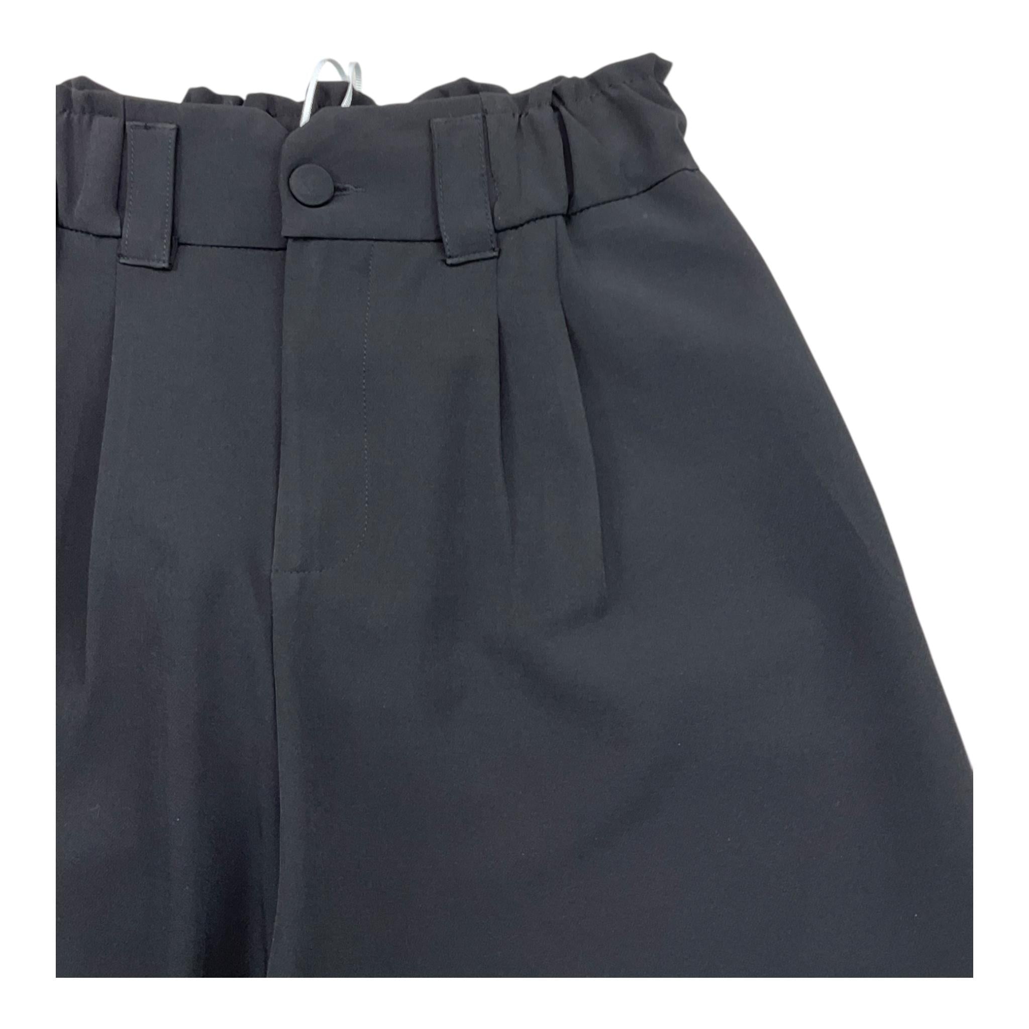 LU LU BY MISS GRANT short tinta unita con elastico in vita Nero per Bambina LL3049X NERO LU LU BY MISS GRANT
